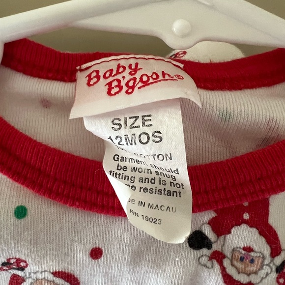 Vintage Baby B’gosh Christmas PJ Set 12 months - Picture 2 of 10